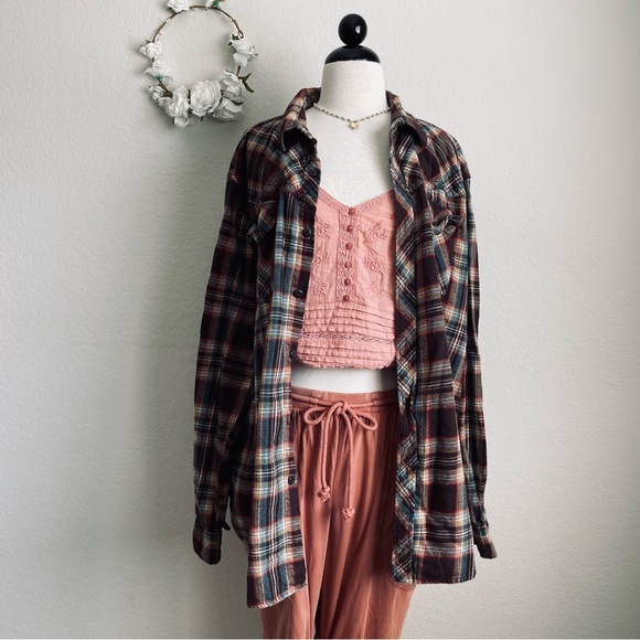 Reworked Boho Flannel “I Got A Peaceful Easy Feeling” - Picture 4 of 16